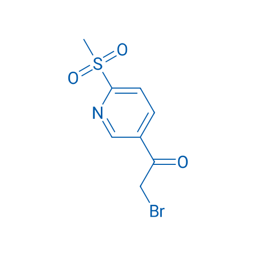 2-Bromo-1-(6-methanesulfonylpyridin-3-yl)ethan-1-one 100mg