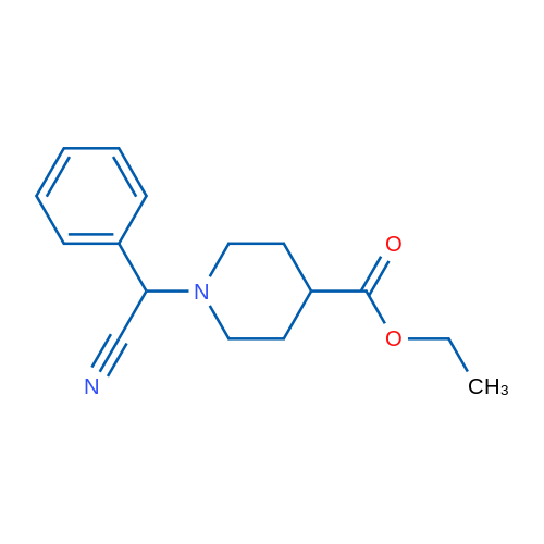 Ethyl 1-(cyano(phenyl)methyl)piperidine-4-carboxylate 5g