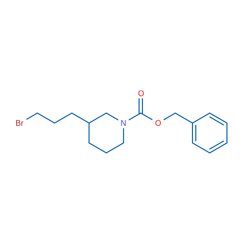 Benzyl 3-(3-bromopropyl)piperidine-1-carboxylate 1g