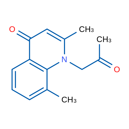 2,8-Dimethyl-1-(2-oxopropyl)quinolin-4(1H)-one 1g