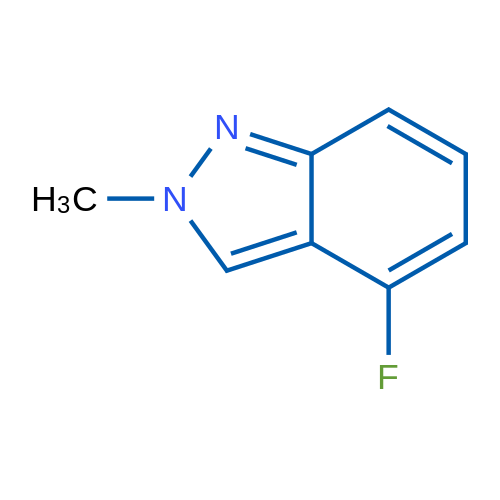 4-Fluoro-2-methyl-2H-indazole 1g