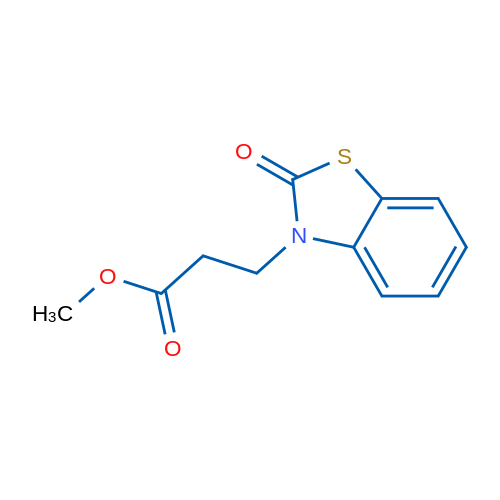 Methyl 3-(2-oxobenzo[d]thiazol-3(2H)-yl)propanoate 1g