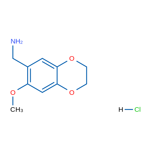 (7-Methoxy-2,3-dihydrobenzo[b][1,4]dioxin-6-yl)methanamine hydrochloride 1g