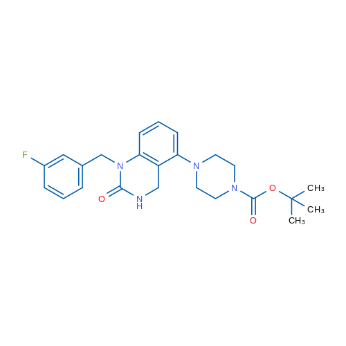 tert-Butyl 4-{1-[(3-fluorophenyl)methyl]-2-oxo-1,2,3,4-tetrahydroquinazolin-5-yl}piperazine-1-carboxylate 1g