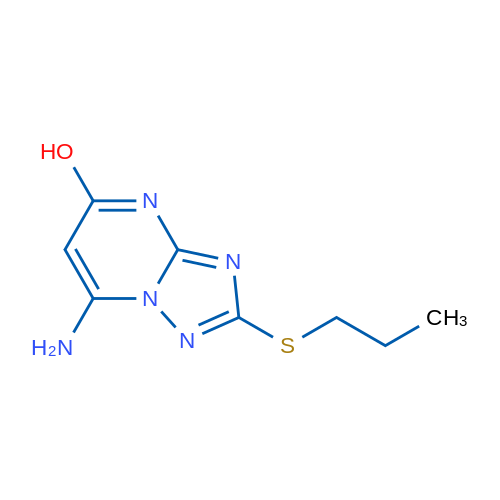 7-Amino-2-(propylthio)-[1,2,4]triazolo[1,5-a]pyrimidin-5-ol 1g
