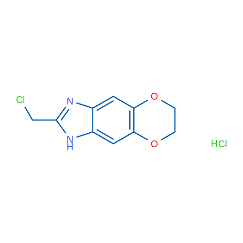 2-(CHloromethyl)-6,7-dihydro-1h-[1,4]dioxino[2,3-f]benzimidazole hydrochloride 250mg
