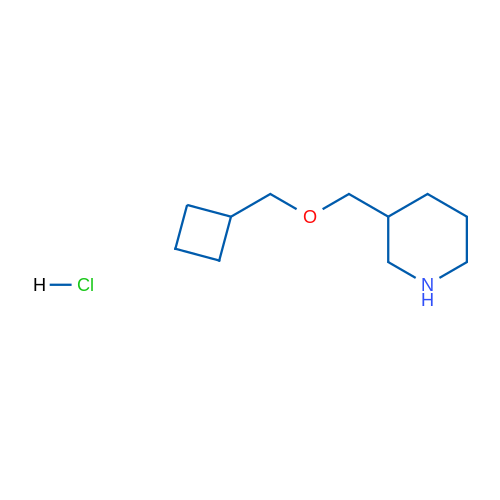 3-((Cyclobutylmethoxy)methyl)piperidine hydrochloride 1g