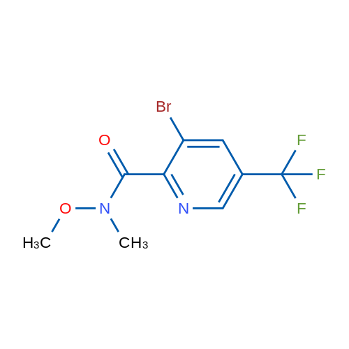 3-Bromo-N-methoxy-N-methyl-5-(trifluoromethyl)picolinamide 1g