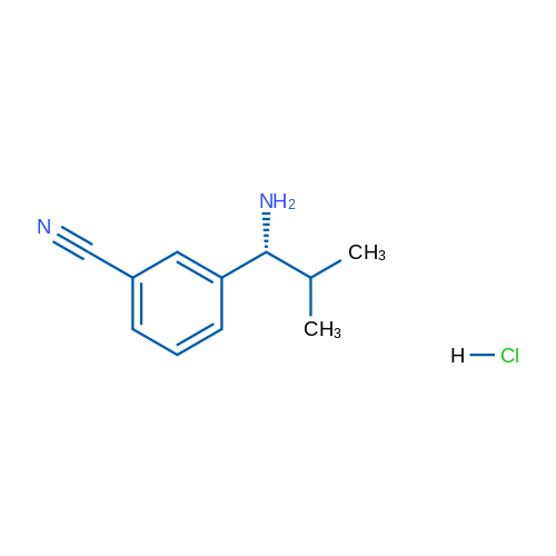 (R)-3-(1-Amino-2-methylpropyl)benzonitrile hydrochloride 1g