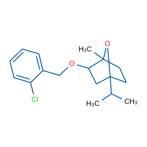 2-[(2-Chlorophenyl)methoxy]-1-methyl-4-(propan-2-yl)-7-oxabicyclo[2.2.1]heptane 1g
