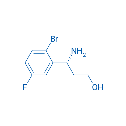 (R)-3-amino-3-(2-bromo-5-fluorophenyl)propan-1-ol 250mg