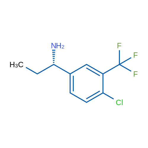 (S)-1-(4-Chloro-3-(trifluoromethyl)phenyl)propan-1-amine 250mg
