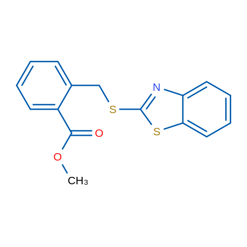 Methyl 2-((benzo[d]thiazol-2-ylthio)methyl)benzoate 1g