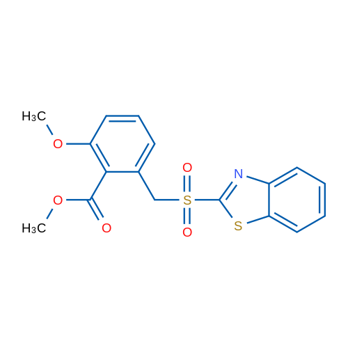 Methyl 2-((benzo[d]thiazol-2-ylsulfonyl)methyl)-6-methoxybenzoate 1g