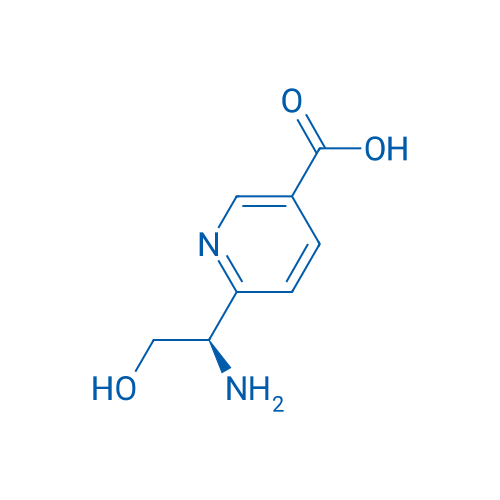 6-((1R)-1-amino-2-hydroxyethyl)pyridine-3-carboxylic acid 250mg