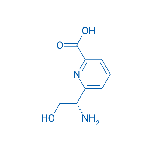 6-((1S)-1-amino-2-hydroxyethyl)pyridine-2-carboxylic acid 250mg