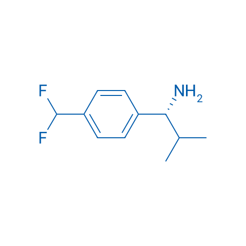 (R)-1-(4-(Difluoromethyl)phenyl)-2-methylpropan-1-amine 250mg
