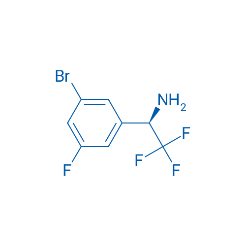 (R)-1-(3-bromo-5-fluorophenyl)-2,2,2-trifluoroethan-1-amine 250mg