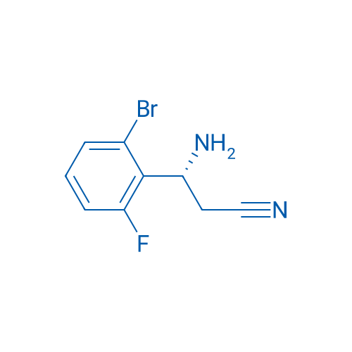 (3R)-3-AMINO-3-(2-BROMO-6-FLUOROPHENYL)PROPANENITRILE 250mg