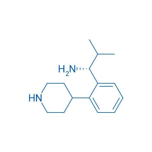 (R)-2-Methyl-1-(2-(piperidin-4-yl)phenyl)propan-1-amine 250mg