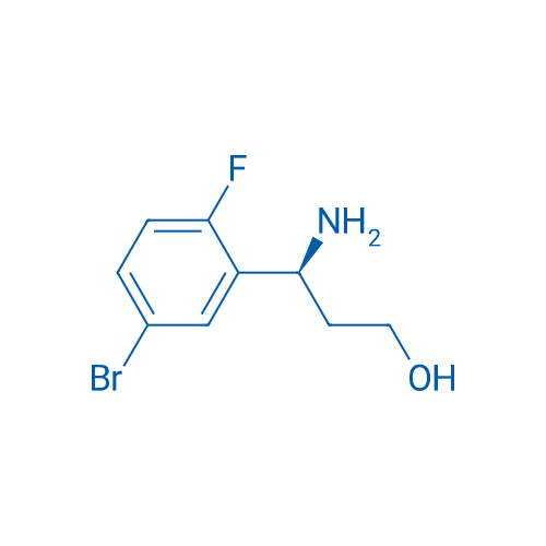 (S)-3-amino-3-(5-bromo-2-fluorophenyl)propan-1-ol 250mg