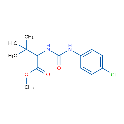 Methyl 2-{[(4-chlorophenyl)carbamoyl]amino}-3,3-dimethylbutanoate 1g