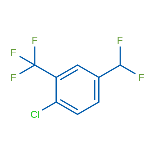 1-Chloro-4-(difluoromethyl)-2-(trifluoromethyl)benzene 1g