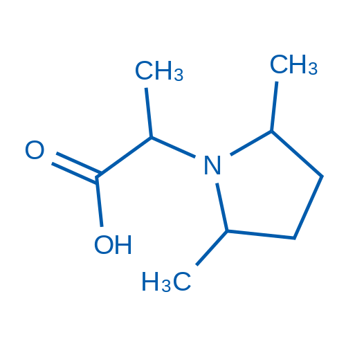 2-(2,5-Dimethylpyrrolidin-1-yl)propanoic acid 100mg