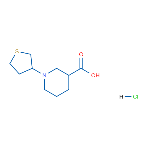 1-(Tetrahydrothiophen-3-yl)piperidine-3-carboxylic acid hydrochloride 1g