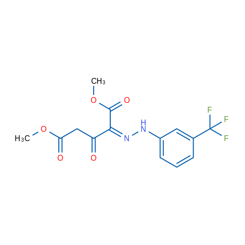 1,5-Dimethyl (2Z)-3-oxo-2-{2-[3-(trifluoromethyl)phenyl]hydrazin-1-ylidene}pentanedioate 1g