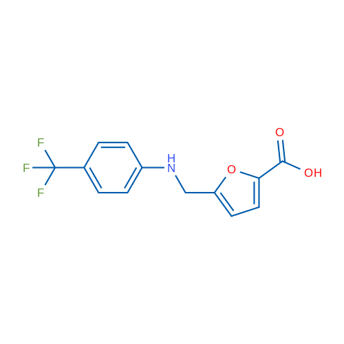 5-(((4-(Trifluoromethyl)phenyl)amino)methyl)furan-2-carboxylic acid 1g