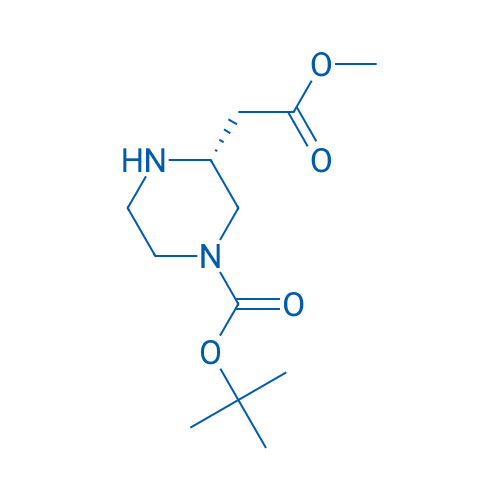 (R)-tert-Butyl 3-(2-methoxy-2-oxoethyl)piperazine-1-carboxylate 100mg