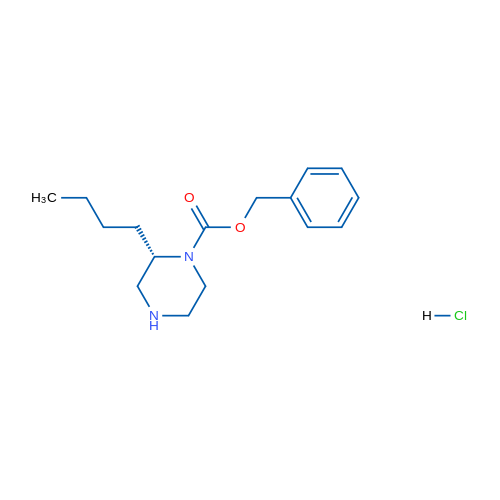 (S)-Benzyl 2-butylpiperazine-1-carboxylate hydrochloride 1g