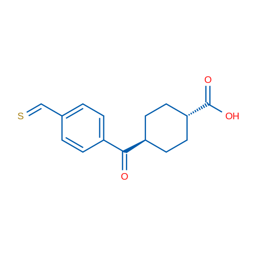 trans-4-(4-Thioformylbenzoyl)cyclohexanecarboxylic acid 1g