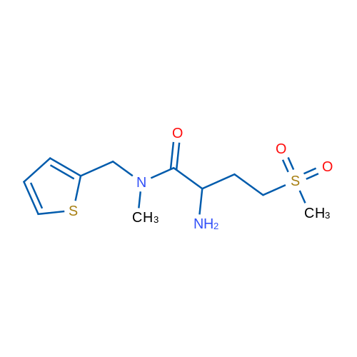 2-Amino-4-methanesulfonyl-N-methyl-N-(thiophen-2-ylmethyl)butanamide 1g