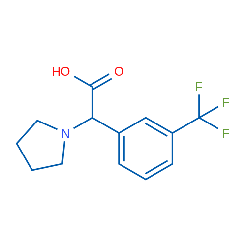 2-(Pyrrolidin-1-yl)-2-(3-(trifluoromethyl)phenyl)acetic acid 1g