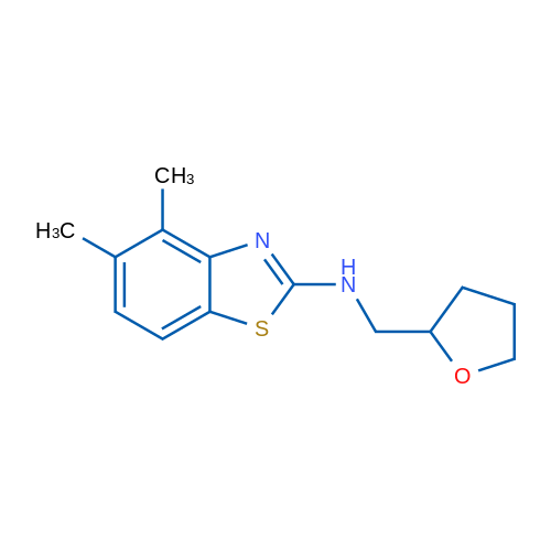 4,5-dimethyl-N-((tetrahydrofuran-2-yl)methyl)benzo[d]thiazol-2-amine 5g