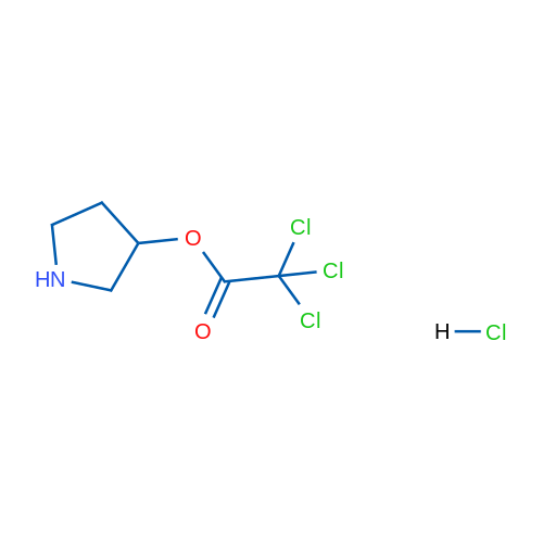 Pyrrolidin-3-yl 2,2,2-trichloroacetate hydrochloride 1g