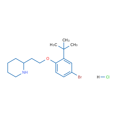 2-(2-(4-Bromo-2-(tert-butyl)phenoxy)ethyl)piperidine hydrochloride 5g