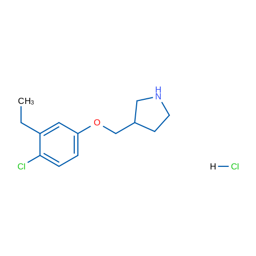 3-((4-Chloro-3-ethylphenoxy)methyl)pyrrolidine hydrochloride 5g