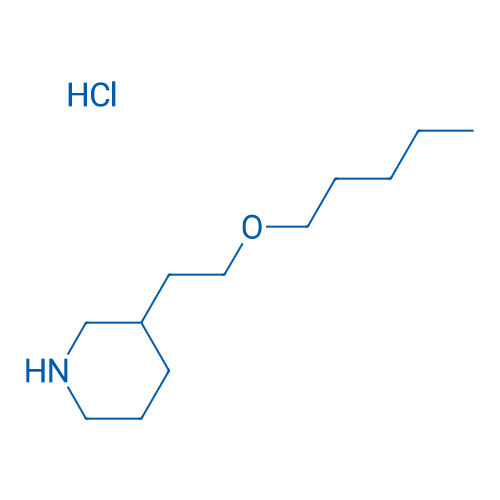 3-(2-(Pentyloxy)ethyl)piperidine hydrochloride 1g