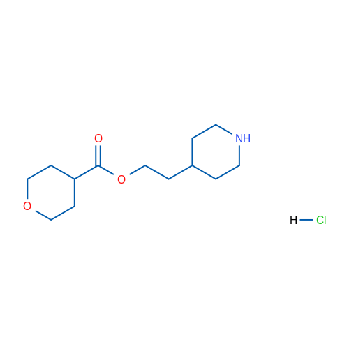 2-(Piperidin-4-yl)ethyl tetrahydro-2H-pyran-4-carboxylate hydrochloride 1g