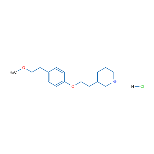 3-(2-(4-(2-Methoxyethyl)phenoxy)ethyl)piperidine hydrochloride 5g