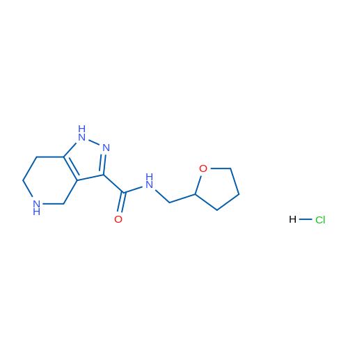 N-((Tetrahydrofuran-2-yl)methyl)-4,5,6,7-tetrahydro-1H-pyrazolo[4,3-c]pyridine-3-carboxamide hydrochloride 1g