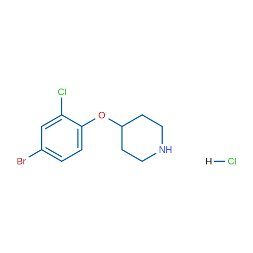 4-(4-Bromo-2-chlorophenoxy)piperidine hydrochloride 1g