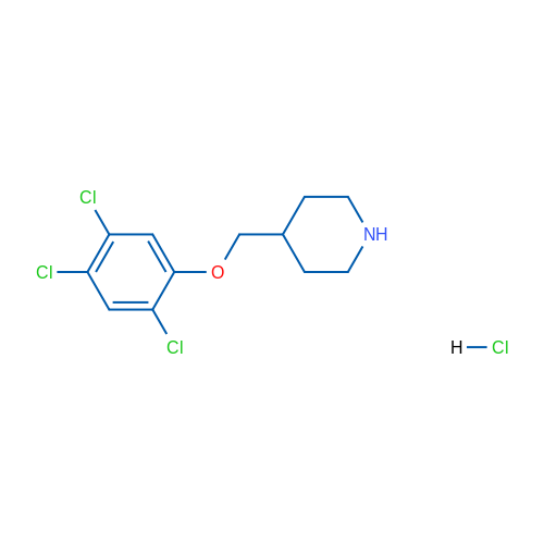 4-((2,4,5-Trichlorophenoxy)methyl)piperidine hydrochloride 1g