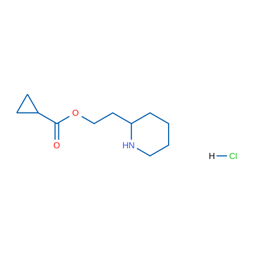 2-(Piperidin-2-yl)ethyl cyclopropanecarboxylate hydrochloride 1g