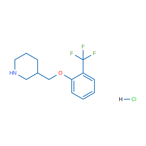 3-((2-(Trifluoromethyl)phenoxy)methyl)piperidine hydrochloride 5g