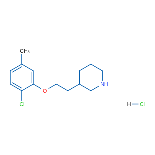 3-(2-(2-Chloro-5-methylphenoxy)ethyl)piperidine hydrochloride 1g