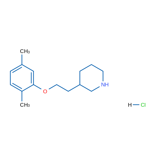 3-(2-(2,5-Dimethylphenoxy)ethyl)piperidine hydrochloride 5g